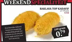 MCD Supermarkt BAKLAVA TOP KADAYIF aanbieding