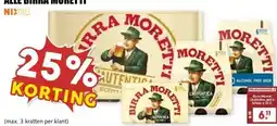 MCD Supermarkt ALLE BIRRA MORETTI aanbieding