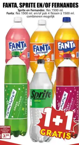 MCD Supermarkt FANTA, SPRITE EN/OF FERNANDES aanbieding
