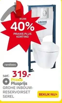 Praxis Grohe Solido Inbouwtoilet set met aanbieding