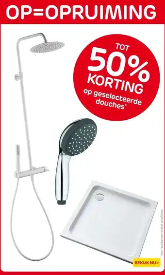 Praxis geselecteerde douches aanbieding