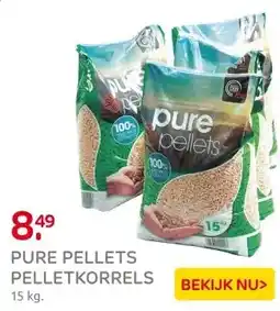 Praxis Pure Pellets pelletkorrels Din+ 15kg aanbieding