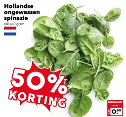 Coop Hollandse ongewassen spinazie aanbieding