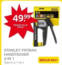 Praxis Stanley Fatmax handtacker 4 in 1 Type A, aanbieding