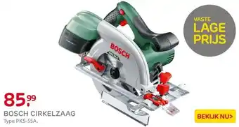 Praxis Bosch cirkelzaag PKS 55 A 1200W aanbieding