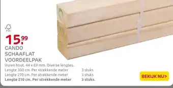 Praxis CanDo schaaflat voordeelpak vurenhout aanbieding