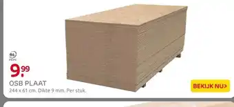 Praxis OSB-plaat 61x244cm 9mm aanbieding