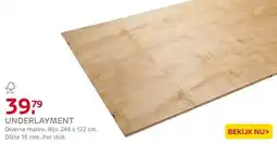 Praxis Underlayment T&G 122x244cm 18mm aanbieding