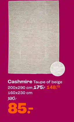 Kwantum Cashmire Taupe of beige aanbieding