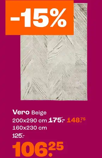 Kwantum Vero Beige aanbieding