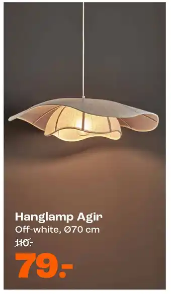 Kwantum Hanglamp Agir Off-white aanbieding