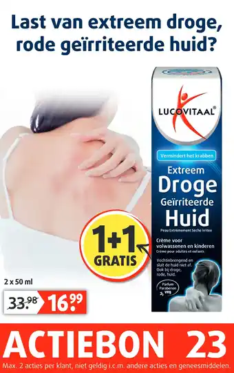 Lucovitaal Extreem Droge Geïrriteerde Huid aanbieding