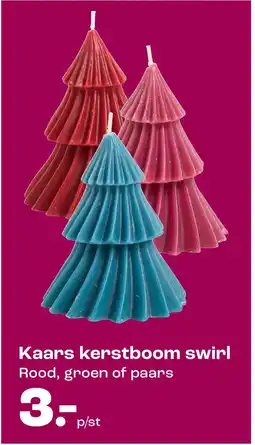 Kwantum Kaars kerstboom swirl aanbieding