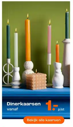 Kwantum Dinerkaarsen aanbieding