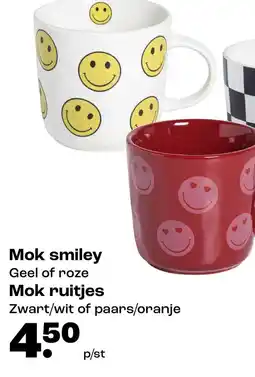 Kwantum Mok smiley aanbieding