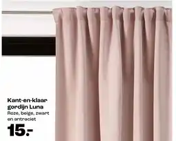 Kwantum Kant en klaar gordijn Luna aanbieding