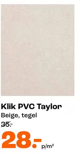 Kwantum Klik PVC Taylor aanbieding
