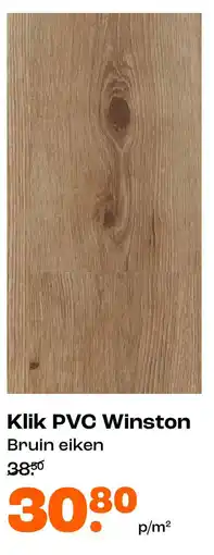 Kwantum Klik PVC Winston aanbieding