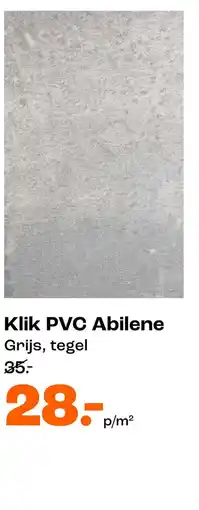 Kwantum Klik PVC Abilene aanbieding