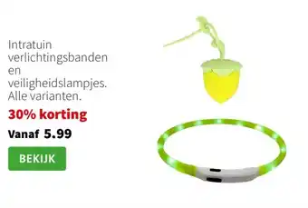 Intratuin Intratuin verlichtingsbanden en veiligheidslampjes. Alle varianten. aanbieding