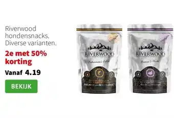 Intratuin Riverwood hondensnacks. aanbieding