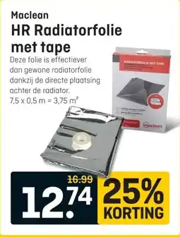 Hubo Maclean HR Radiatorfolie met tape aanbieding