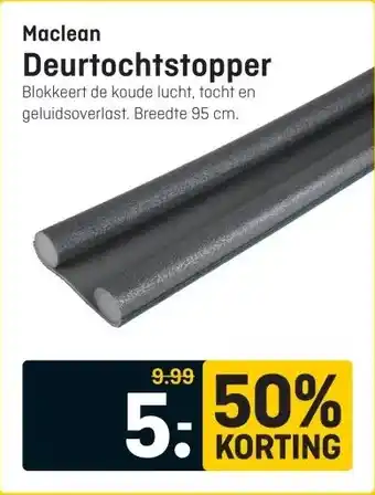 Hubo Maclean Deurtochtstopper aanbieding