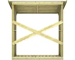Hornbach Haardhoutberging Wenen met vloer geïmpregneerd grenenhout PEFC 180x72x180 cm aanbieding