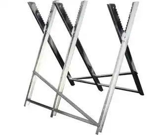 Hornbach Zaagbok metaal inklapbaar 80 x 86 x 84 cm aanbieding