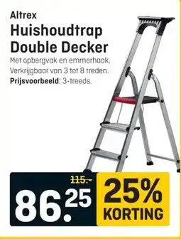 Hubo Altrex Huishoudtrap Double Decker aanbieding