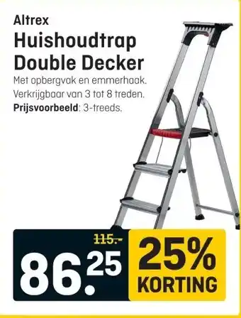 Hubo Altrex Huishoudtrap Double Decker aanbieding