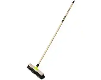 Hornbach FOR_Q Straatbezem, groen/zwart met PVC borstel aanbieding