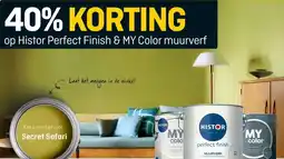 Hubo op Histor Perfect Finish & MY Color muurverf aanbieding