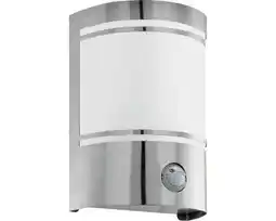 Hornbach EGLO Buitenlamp Cerno met schemersensor RVS aanbieding