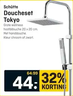 Hubo Schütte Doucheset Tokyo aanbieding