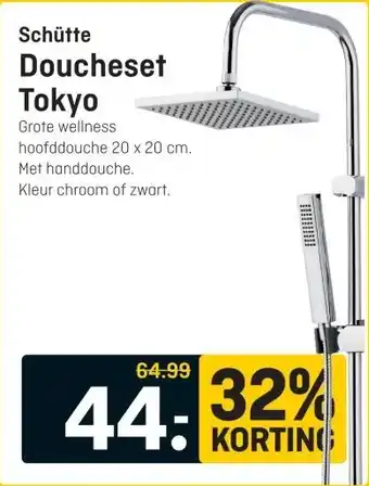 Hubo Schütte Doucheset Tokyo aanbieding