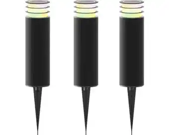 Hornbach CALEX Smart Outdoor LED grondspotset 41 cm RGB+CCT 24V zwart, 3 stuks aanbieding