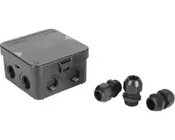 Hornbach ATTEMA Kabeldoos IP65 met 3 wartels M20 zwart aanbieding