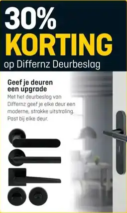 Hubo op Differnz Deurbeslag aanbieding