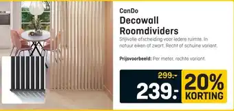 Hubo CanDo Decowall Roomdividers aanbieding