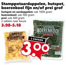 Coop Stamppotaardappelen, hutspot, boerenkool fiin en/of prei arof aanbieding