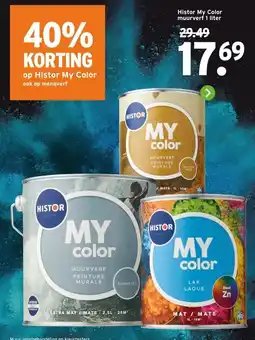 GAMMA Histor My Color muurverf aanbieding