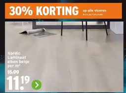 GAMMA Nordic Laminaat eiken beige aanbieding