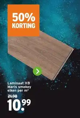 GAMMA Laminaat XB Maris smokey eiken aanbieding