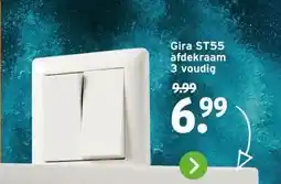GAMMA Gira ST55 afdekraam 3 voudig aanbieding