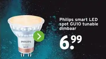 GAMMA Philips smart LED spot GU10 tunable dimbaar aanbieding