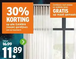 GAMMA alle GAMMA (vouw) gordijnen aanbieding