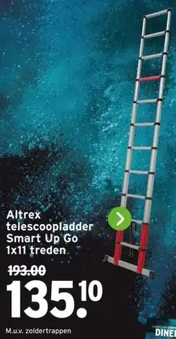 GAMMA Altrex telescoopladder Smart Up Go aanbieding