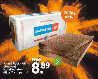 GAMMA Knauf Rock4All steenwol isolatieplaten dikte aanbieding