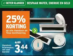 GAMMA Handson brievenbus wit met borstel aanbieding
